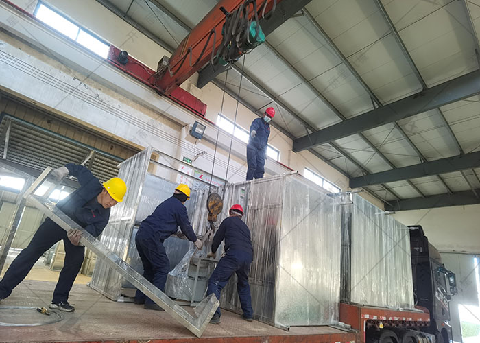 丽星粉丝粉条生产线装车完毕发往目的地